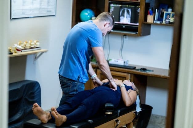 Dr. Foss performing CMRT organ adjustment